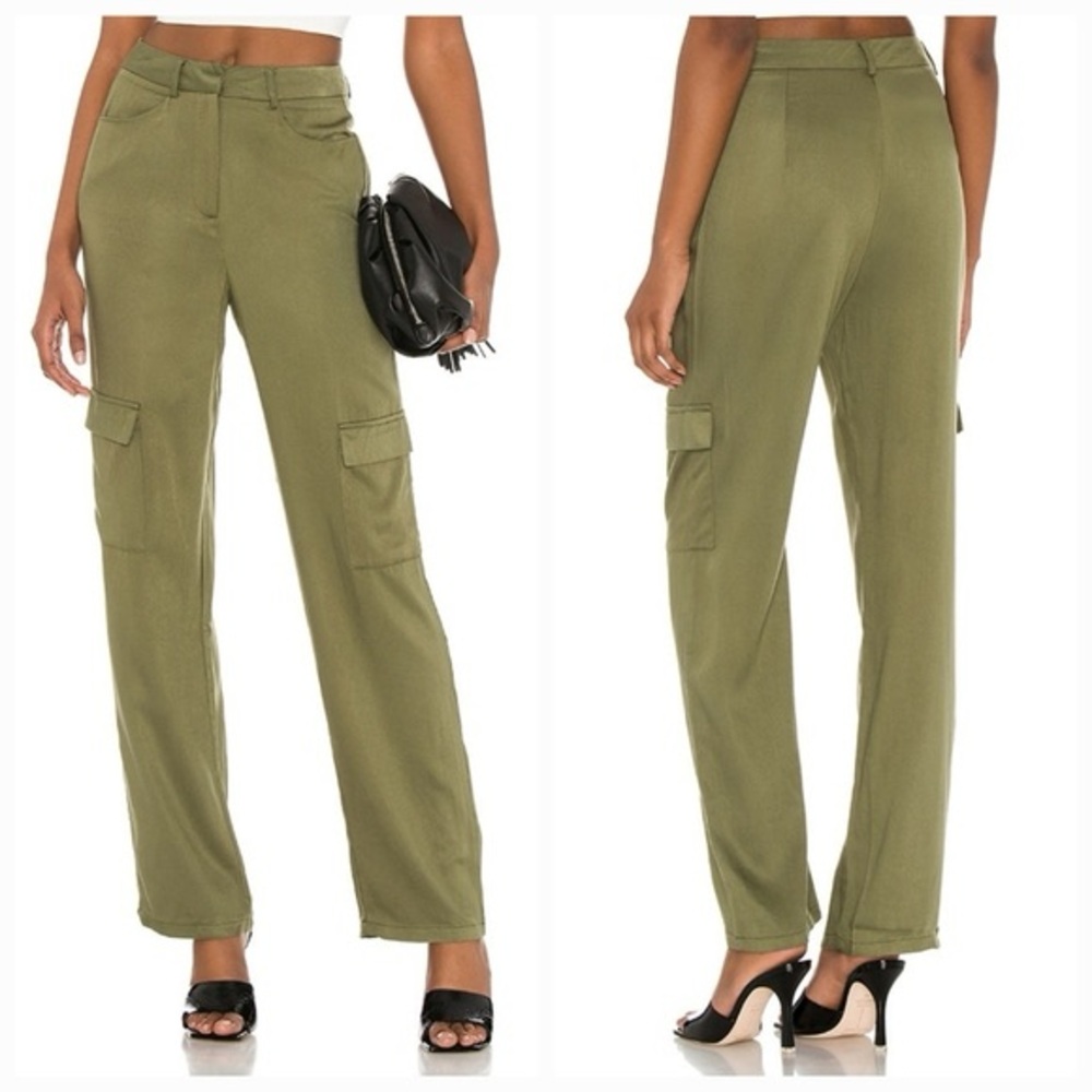 Superdown Mae High Rise Straight Cargo Pants